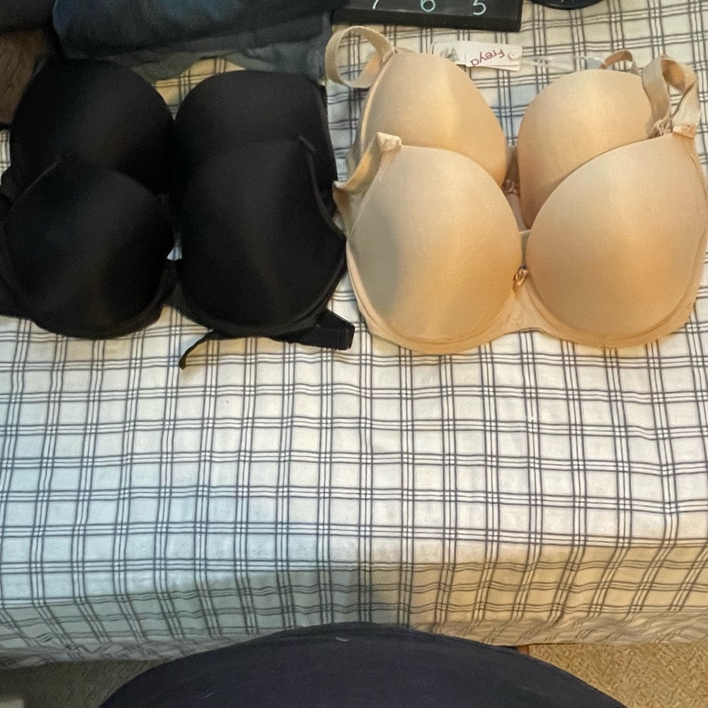 Tan/Nude Black Bra Bundle-2 of each - size 34G